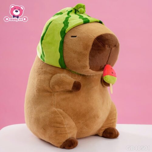 Gấu Bông Capybara Dưa Hấu