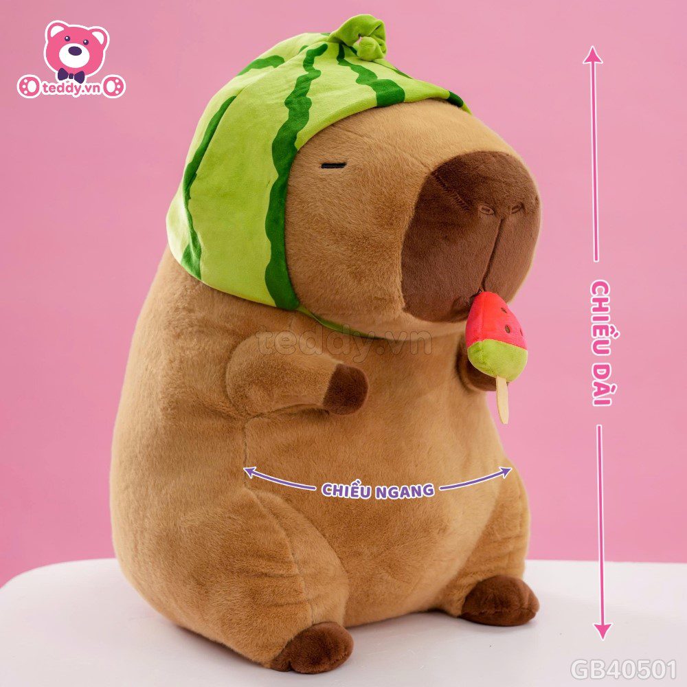 Gấu Bông Capybara Dưa Hấu