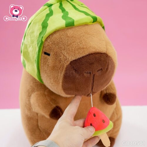 Gấu Bông Capybara Dưa Hấu