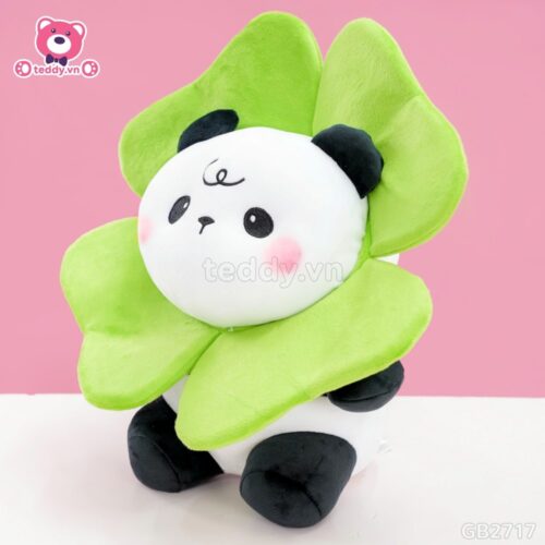 Gấu Trúc Bông Mặt Hoa - Xanh