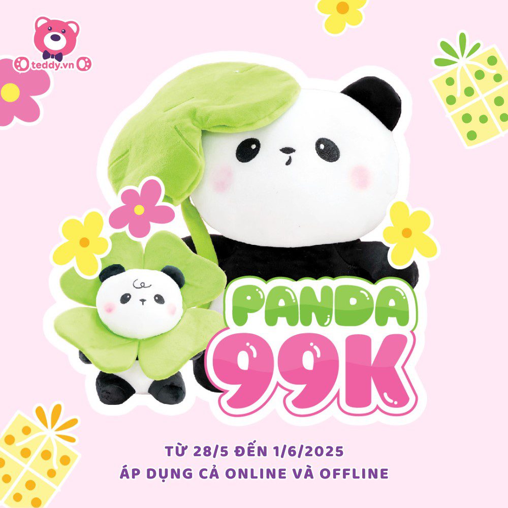 Gấu Trúc Bông 99K – Món Quà 1/6 Ngọt Ngào Cho "Em Bé" Của Bạn
