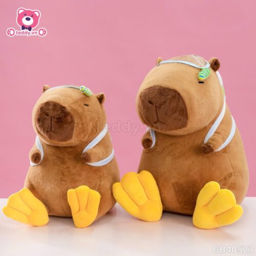 Gấu Bông Capybara Chân Vịt