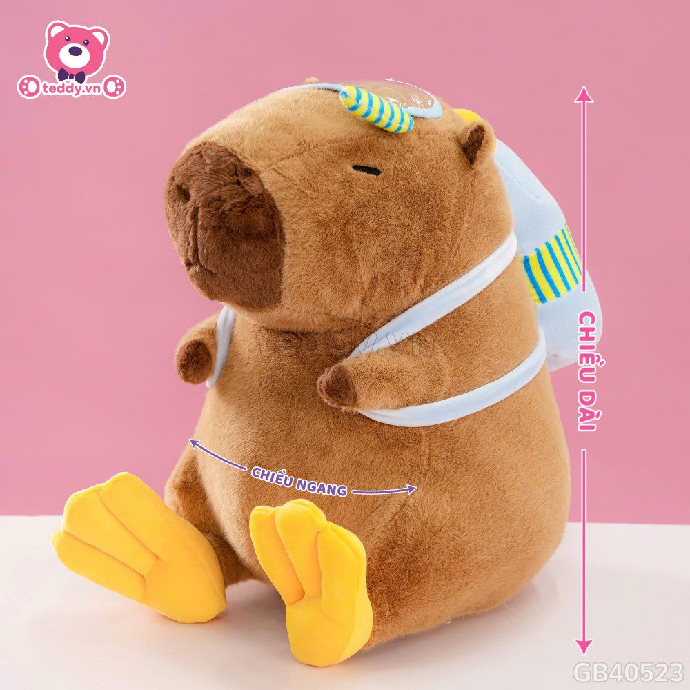 Gấu Bông Capybara Chân Vịt