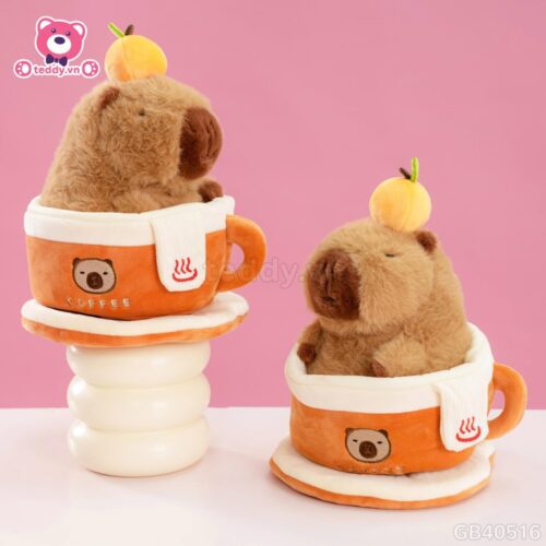 Gấu Bông Capybara Coffee