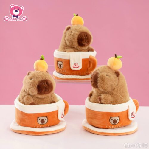 Gấu Bông Capybara Coffee