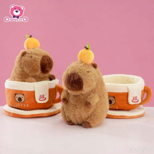 Gấu Bông Capybara Coffee