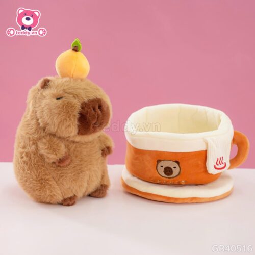 Gấu Bông Capybara Coffee
