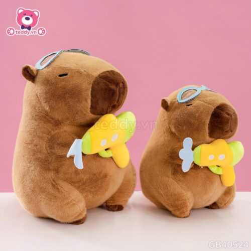 Gấu Bông Capybara Súng Nước