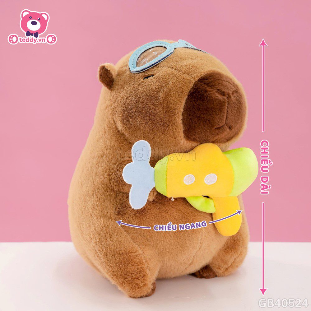 Gấu Bông Capybara Súng Nước