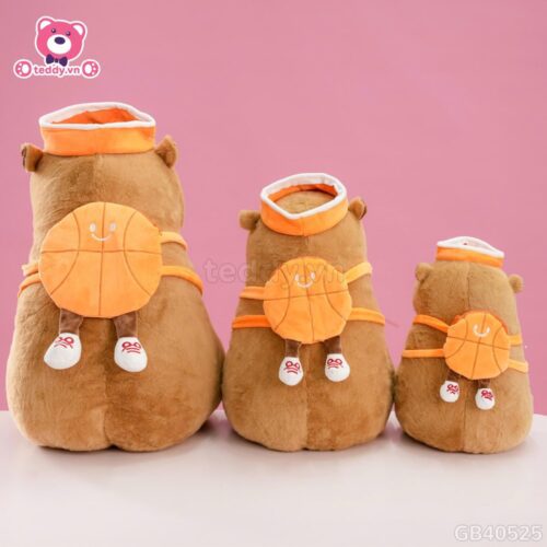 Gấu Bông Capybara Thể Thao - Đeo Bóng