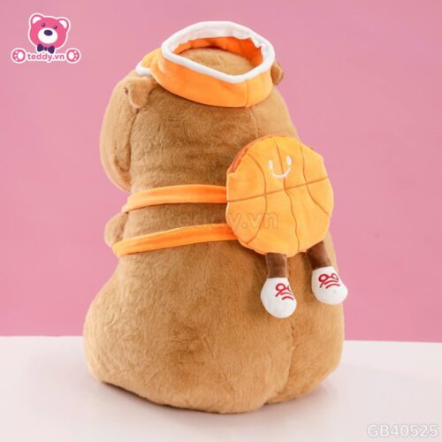 Gấu Bông Capybara Thể Thao - Đeo Bóng