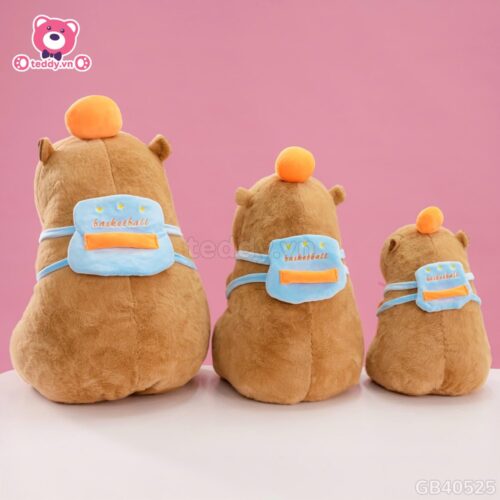 Gấu Bông Capybara Thể Thao - Đeo Túi