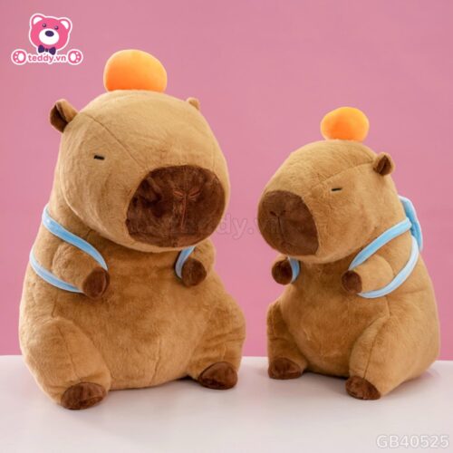 Gấu Bông Capybara Thể Thao - Đeo Túi