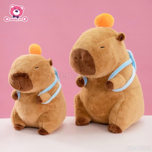 Gấu Bông Capybara Thể Thao - Đeo Túi