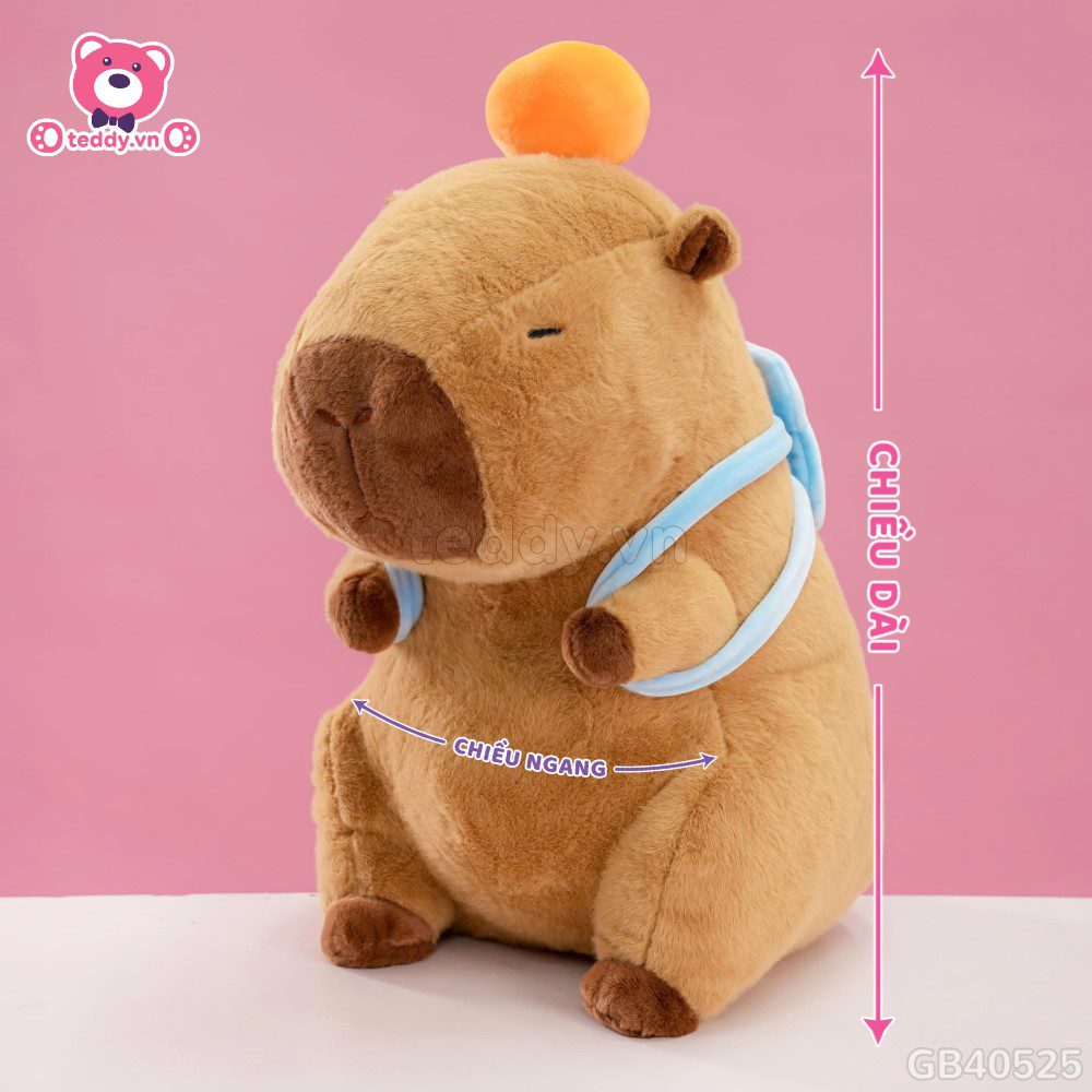 Gấu Bông Capybara Thể Thao - Đeo Túi