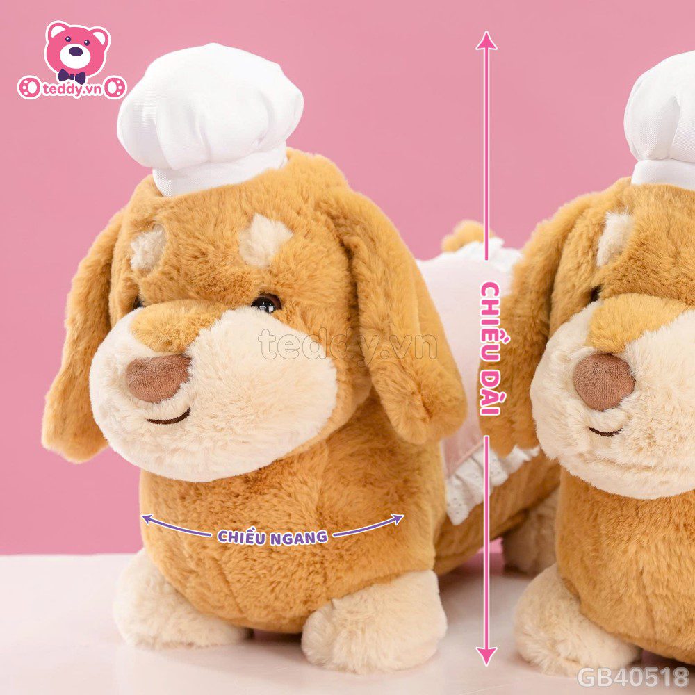 Chó Bông Dachshund Lạp Xưởng Đầu Bếp