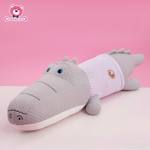 Gối Ôm Lạnh Cá Sấu Mặc Áo