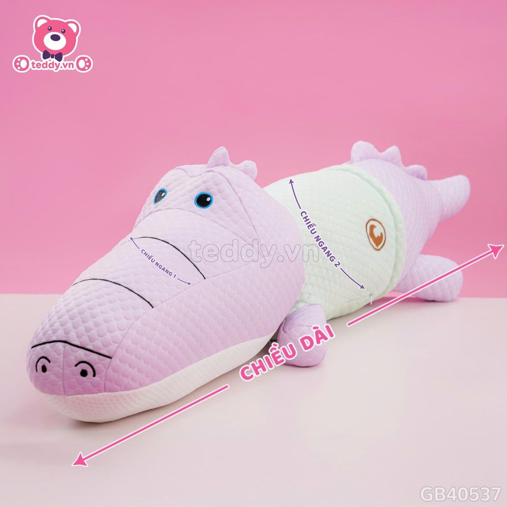 Gối Ôm Lạnh Cá Sấu Mặc Áo