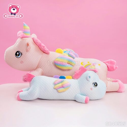 Gối Ôm Lạnh Unicorn Nằm Cánh Galaxy