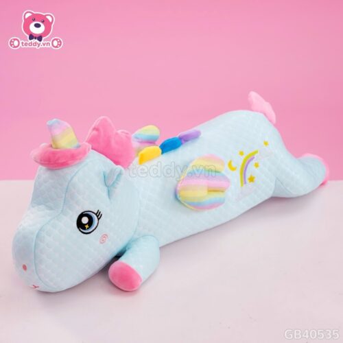 Gối Ôm Lạnh Unicorn Nằm Cánh Galaxy