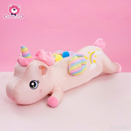 Gối Ôm Lạnh Unicorn Nằm Cánh Galaxy