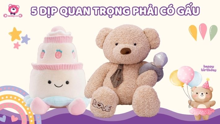 5 Dịp Quan Trọng Phải Có Gấu Bông Tặng Người Thương