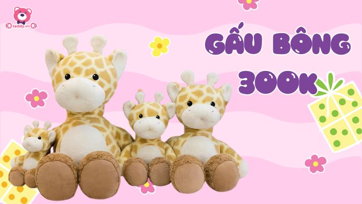 Gấu Bông 300k: Vô Vàn Lựa Chọn Quà Tặng, Dễ Dàng Tìm Mẫu Hot Trend Ưng Ý