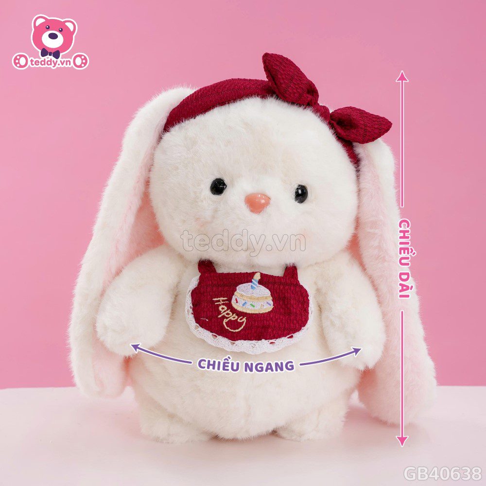 Thú Bông Yếm Happy Đeo Băng Đô