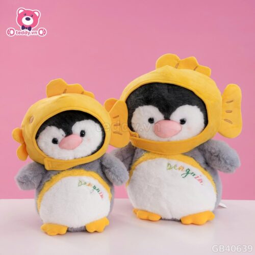 Cánh Cụt Bông Đội Mũ Cá