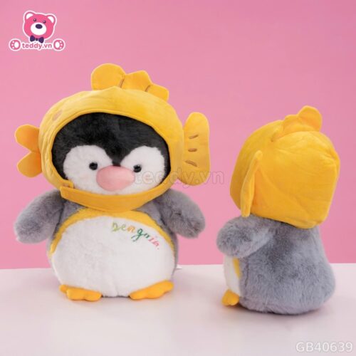 Cánh Cụt Bông Đội Mũ Cá