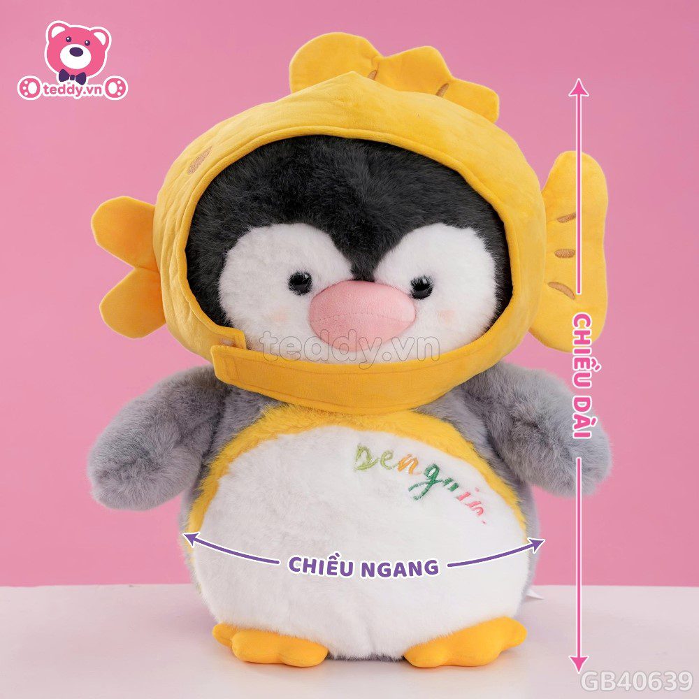 Cánh Cụt Bông Đội Mũ Cá