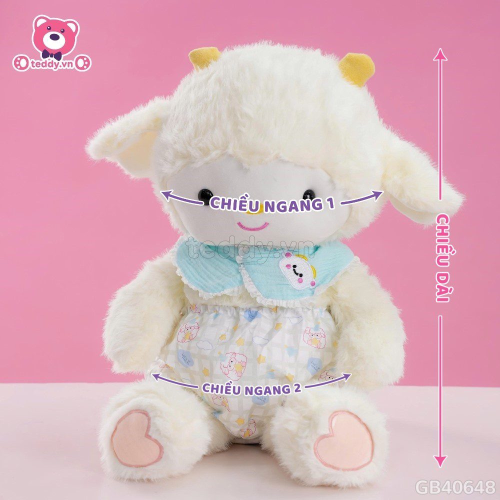 Cừu Bông Baby Chân Tim